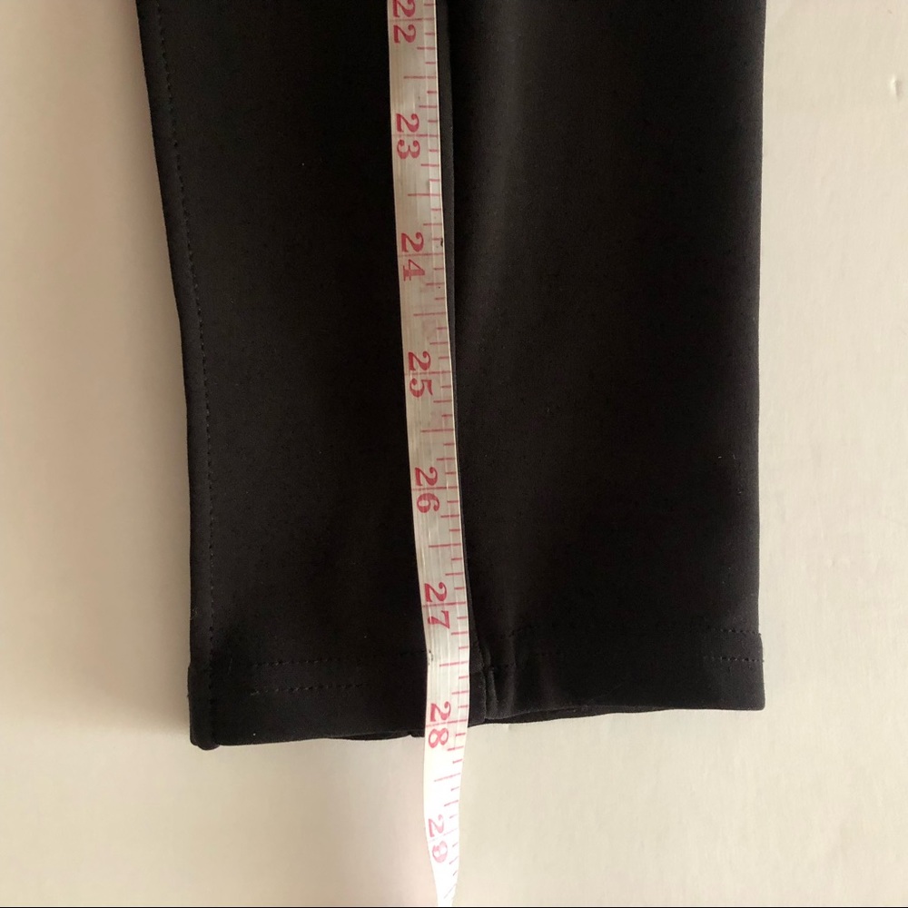 INDERO, Black Business Leggins W/back faux pockets, front side pockets Fit L/XL - Picture 10 of 16